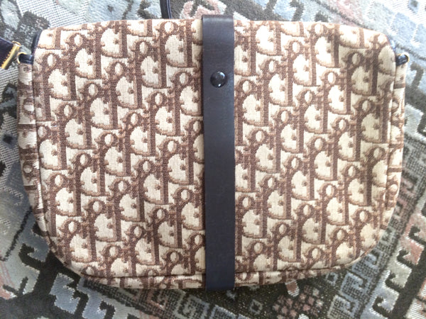 Vintage Christian Dior beige and brown trotter jacquard and leather co –  eNdApPi ***where you can find your favorite designer  vintages..authentic, affordable, and lovable.