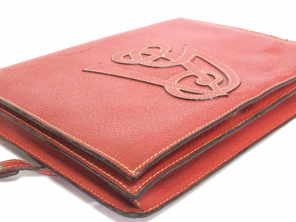 Clutches Valentino Red - Rock Ruffles clutch bag in ivory color -  UQ2P0A89MENA03