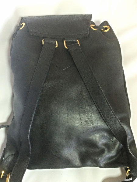 Gianni Versace Leather Embossed Backpack