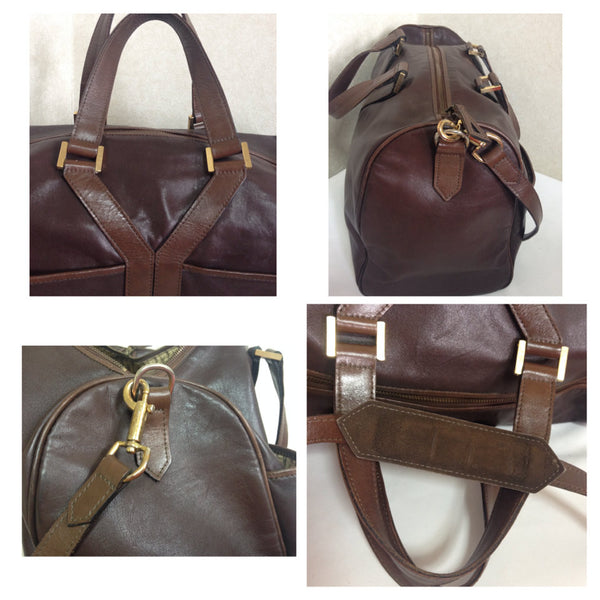 Vintage Yves Saint Laurent genuine dark brown leather daily use duffle –  eNdApPi ***where you can find your favorite designer vintages..authentic,  affordable, and lovable.