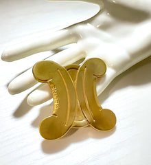 Vintage Celine extra big golden triomphe brooch. Great vintage gift idea. Can be a scarf pin. 070128ac5