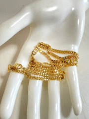 MINT. Vintage Christian Dior golden chain necklace with CD charms. Bracelet. Classic Dior jewelry. Best Gift. 050803y2