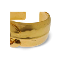 Vintage Chanel golden nice and heavy bangle with CC mark. Must have gorgeous jewelry. 060116k2