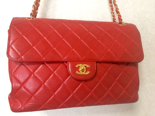 Really cheap*RARE Vintage Authentic Chanel Lambskin Bag from Japan
