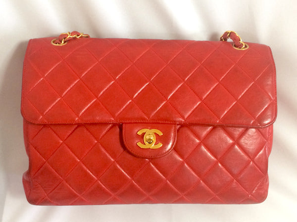 Vintage CHANEL lipstick red lambskin 2.55 classic jumbo, large shoulde –  eNdApPi ***where you can find your favorite designer  vintages..authentic, affordable, and lovable.