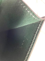 W3. Vintage Louis Vuitton black epi trapezoid mod style clutch bag.  One unique purse from epi line. Unisex and daily use. Trapeze bag. 0407261