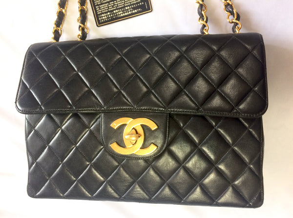 Chanel 1989-1991 Handbag 27 Beige Lambskin – AMORE Vintage Tokyo