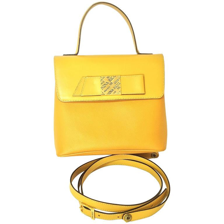 Mcm - Authenticated Handbag - Leather Yellow for Women, Good Condition