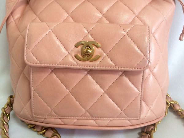 chanel vintage quilted backpack purse