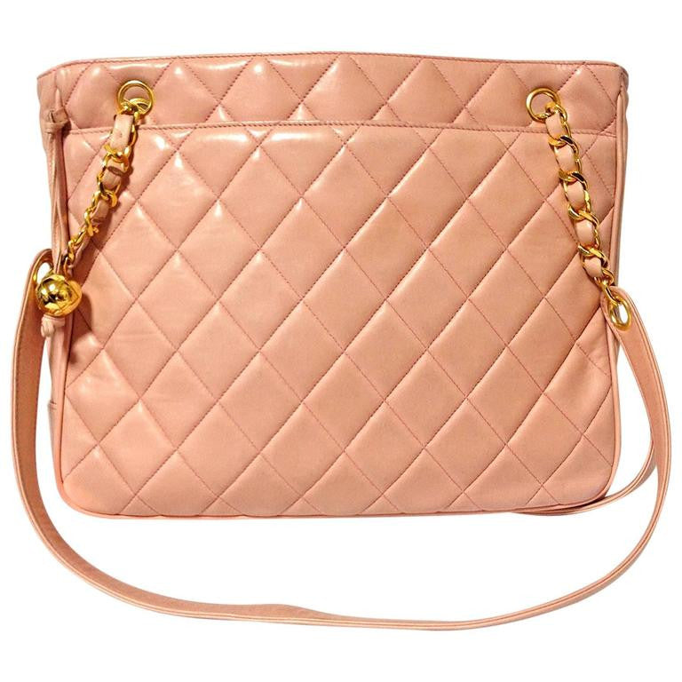 Vintage CHANEL rare milky pink lambskin golden chain mini bag with gol –  eNdApPi ***where you can find your favorite designer  vintages..authentic, affordable, and lovable.