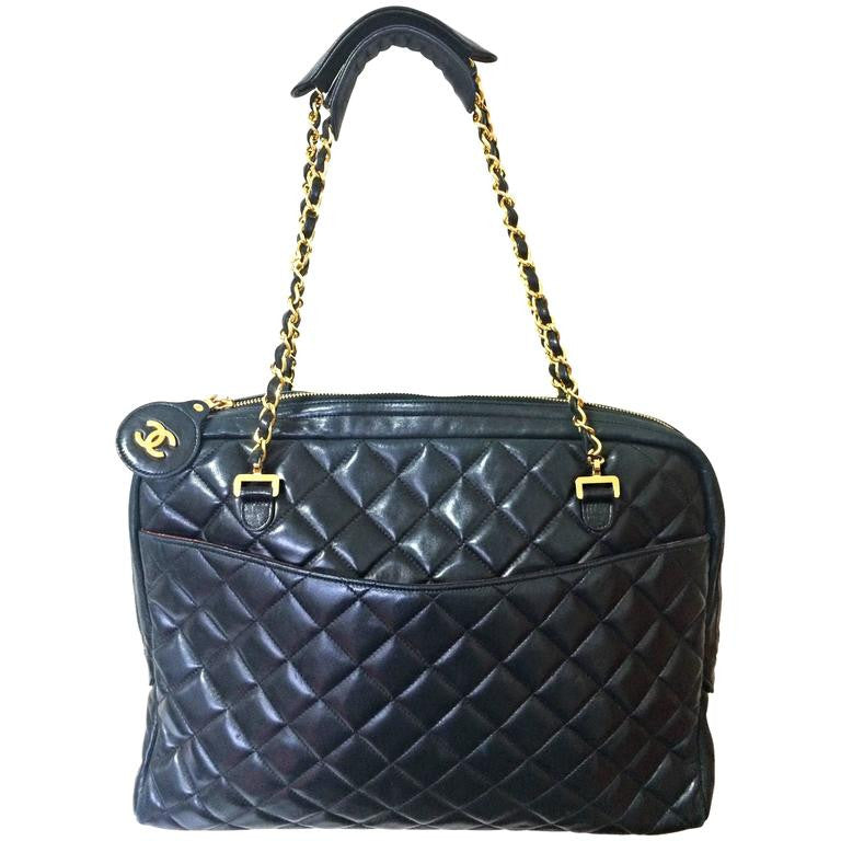 chanel large classic tote bag