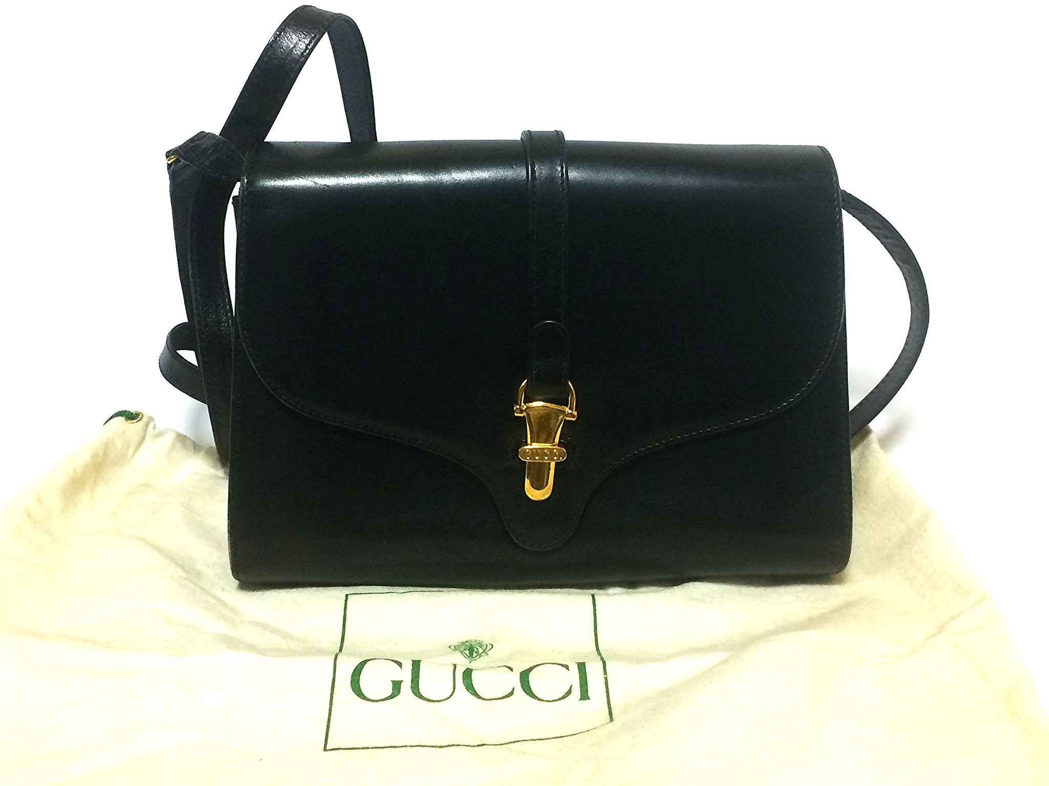 gucci black flap bag