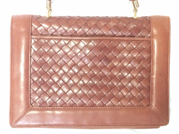 Vintage Bottega Veneta intrecciato brown woven lambskin handbag with m – eNdApPi  ***where you can find your favorite designer vintages..authentic,  affordable, and lovable.