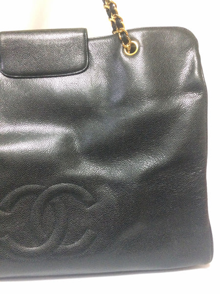 chanel vintage black bag