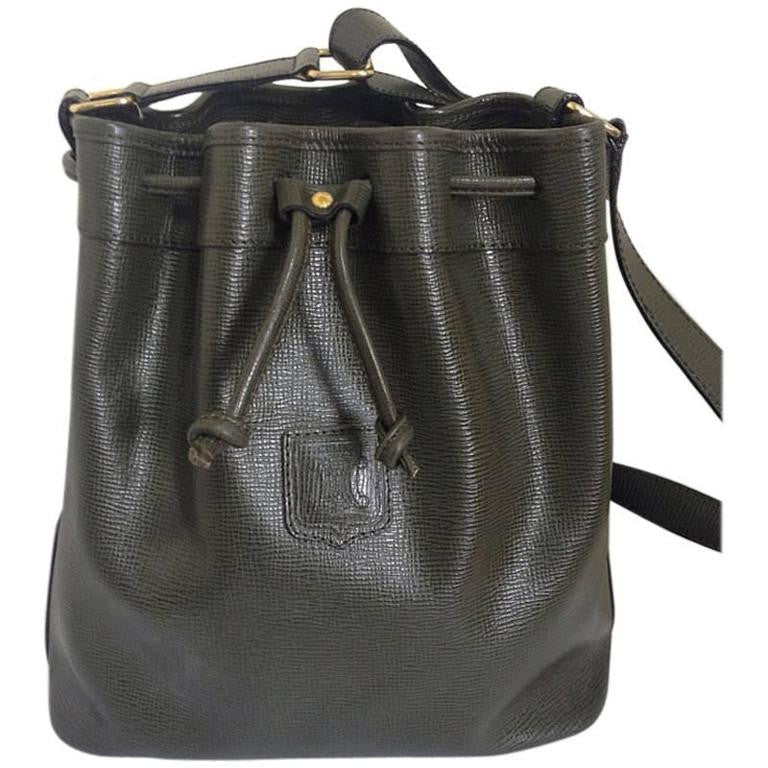 Celine Calfskin Crecy Bucket Bag Khaki – STYLISHTOP