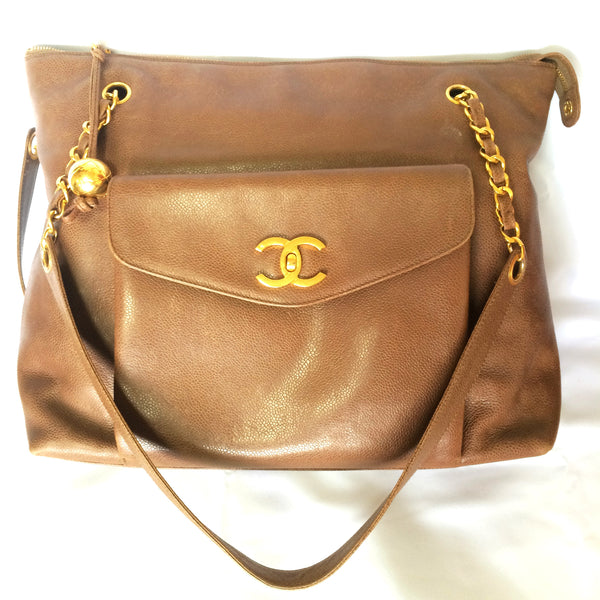 Reserved for Leonis. Vintage CHANEL cocoa brown caviar leather large s –  eNdApPi ***where you can find your favorite designer  vintages..authentic, affordable, and lovable.