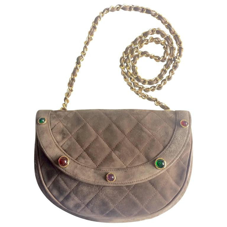 Discover Elegance: Vintage Chanel Suede Tote at Dress Raleigh
