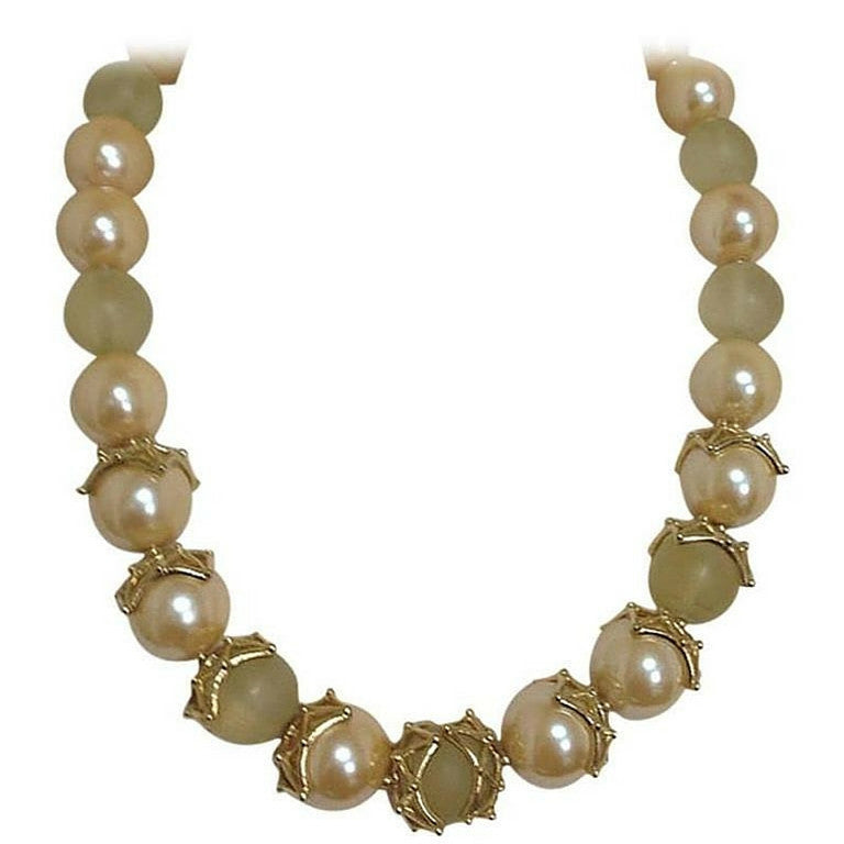 Mikimoto Style South Sea Large Faux Pearls Tahitian Colors Necklace For  Sale at 1stDibs | string of pearls costume, big faux pearl necklace, what  is faux pearl made of