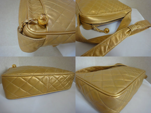 Vintage CHANEL Gold quilted lambskin large CC shoulder bag, camera pur – eNdApPi  ***where you can find your favorite designer vintages..authentic,  affordable, and lovable.