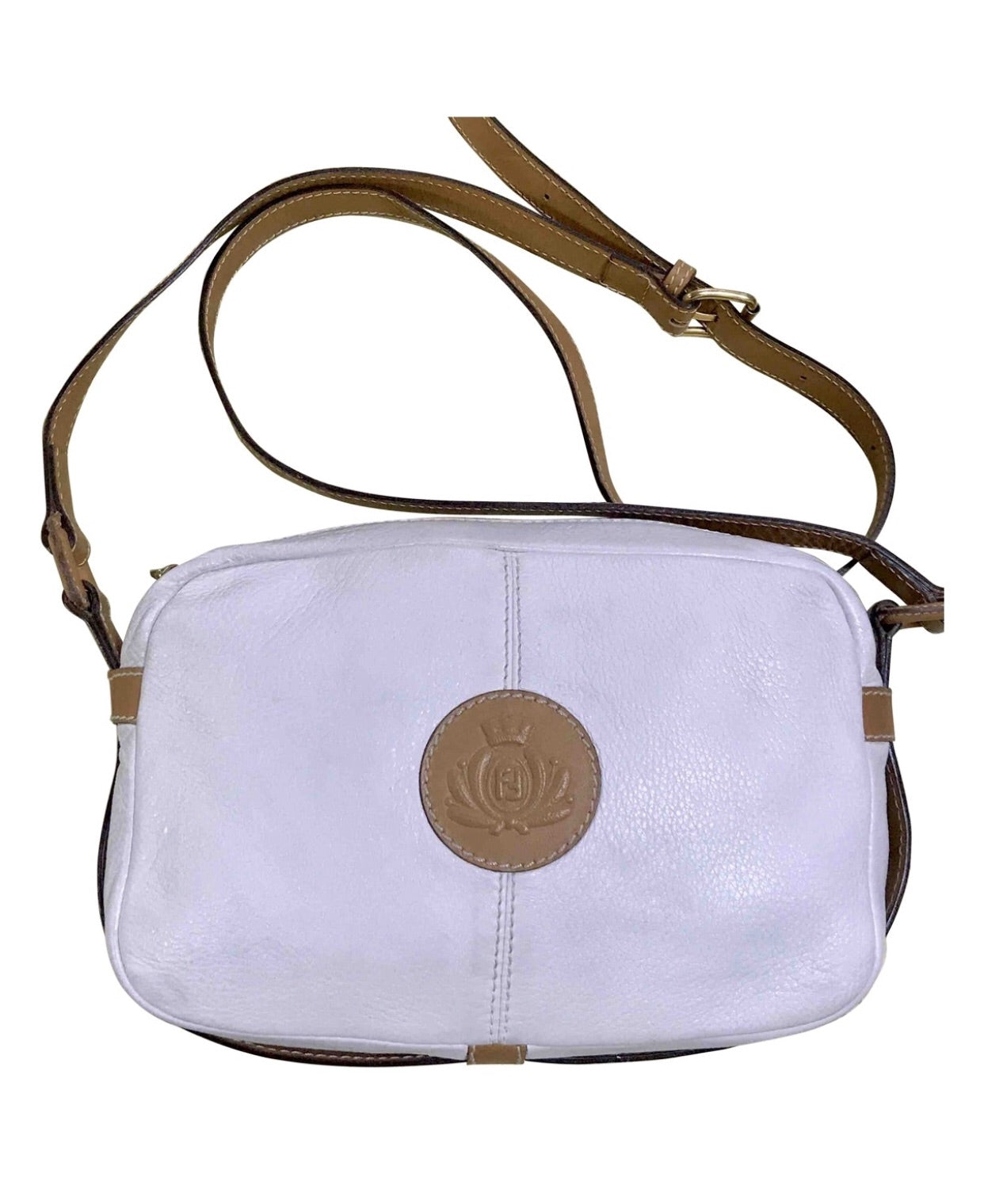 Vintage Fendi B Buckle Shoulder Bag FF Zucca Monogram Canvas Brown Leather  Purse | eBay