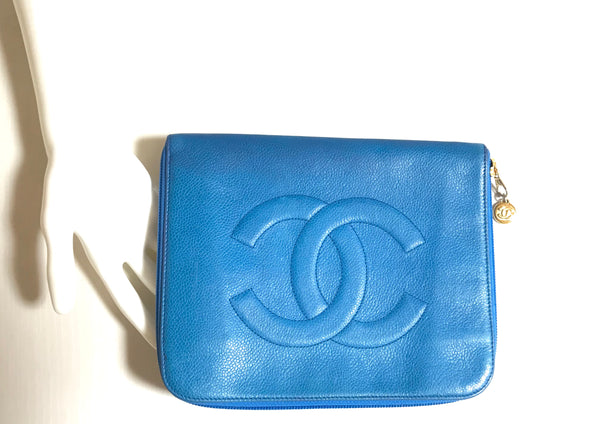Vintage CHANEL blue caviar clutch bag, iPhone case, large wallet, cosm – eNdApPi  ***where you can find your favorite designer vintages..authentic,  affordable, and lovable.