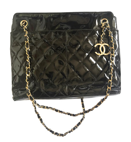 Chanel Vintage Quilted Horizontal Stitch Lambskin Classic Flap Bag