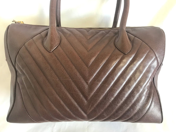 A Chanel Suede Shoulder Bag #9395451
