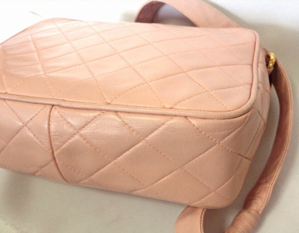 Vintage CHANEL milky pink lamb leather camera bag style shoulder bag w –  eNdApPi ***where you can find your favorite designer  vintages..authentic, affordable, and lovable.
