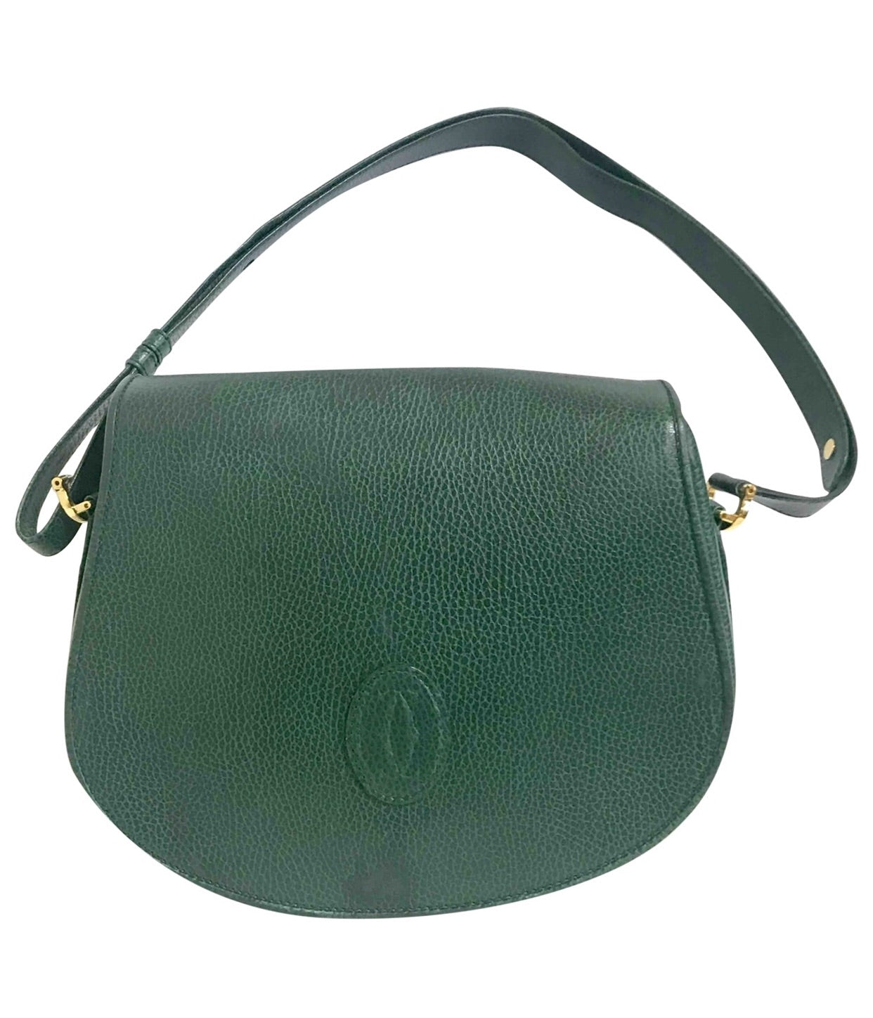 Green Grained Leather Soho Disco Bag