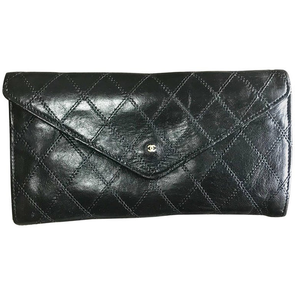 Chanel vintage leather quilted CC bag - 2000s second hand Lysis