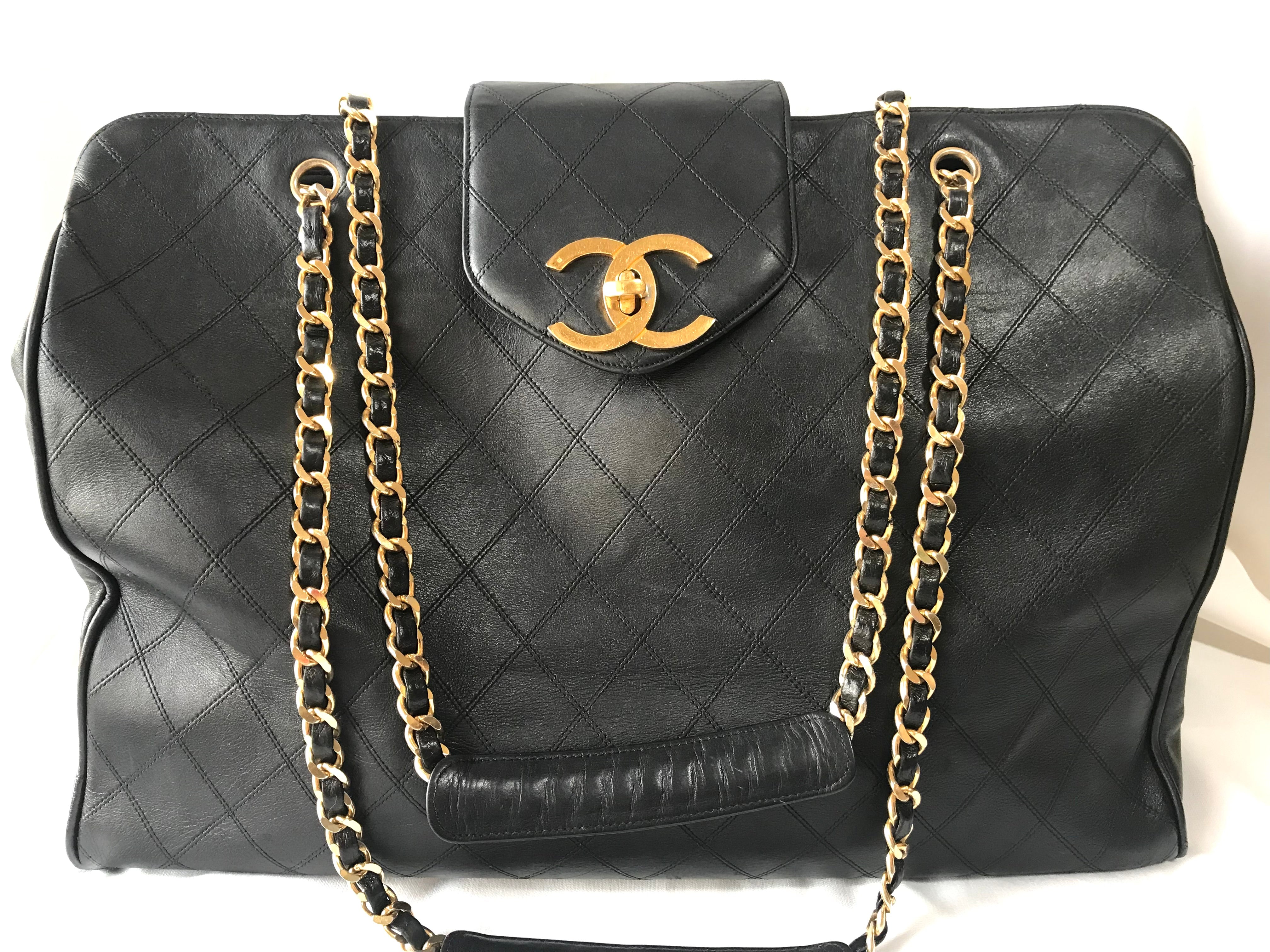 Vintage CHANEL black classic supermodel shoulder bag with golden CC. J –  eNdApPi ***where you can find your favorite designer  vintages..authentic, affordable, and lovable.