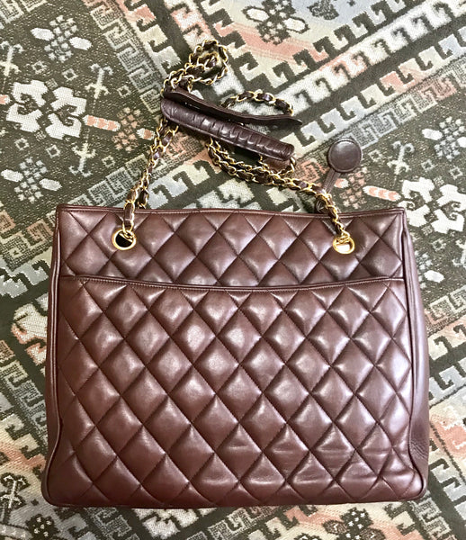 chanel purse leather vintage