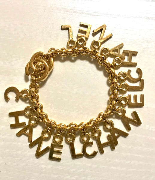 chanel charm bracelet vintage