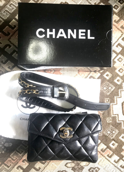 Chanel Lambskin CC Mania Waist Bag (SHG-SNVqH2) – LuxeDH