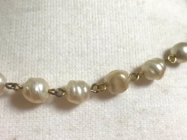 Repurposed Chanel Necklace Real Freshwater Pearls