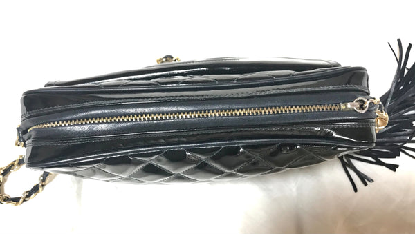 Vintage CHANEL black patent enamel camera shoulder bag with CC mark an – eNdApPi  ***where you can find your favorite designer vintages..authentic,  affordable, and lovable.