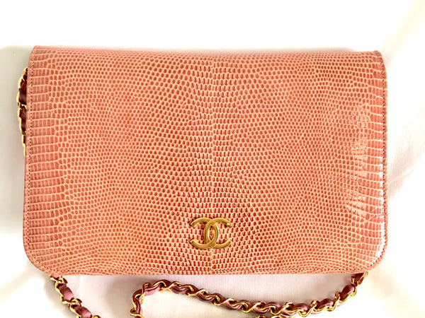 Vintage CHANEL milky pink genuine lizard leather 2.55 shoulder bag wit – eNdApPi  ***where you can find your favorite designer vintages..authentic,  affordable, and lovable.