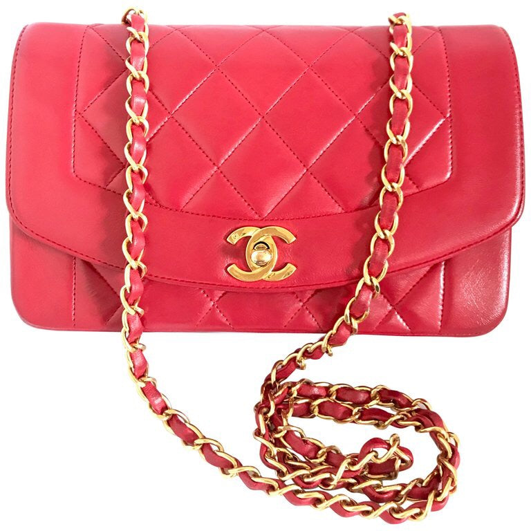 red and gold chanel bag authentic