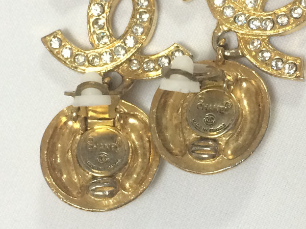 Chanel 1994 Bag Motif Hoop Earrings Clip-On 41832 - 2 Pieces