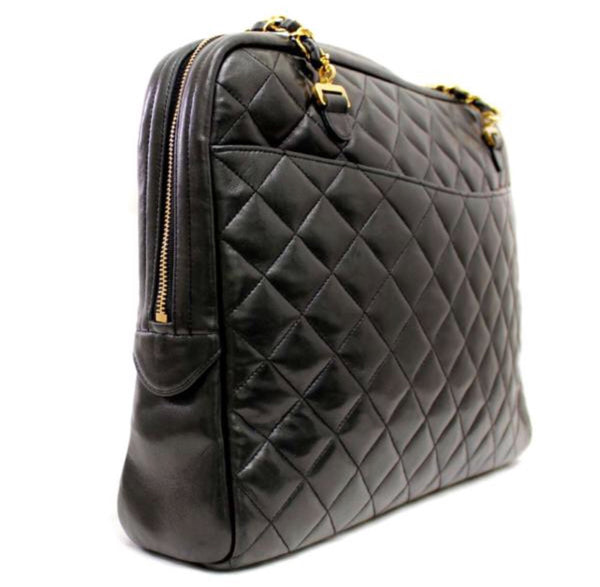 Chanel Classic Quilted Lambskin So Black Card Holder ref.330130