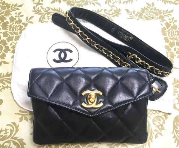 100% Authentic CC Chanel Aged Calfskin Uniform Bag Beautiful