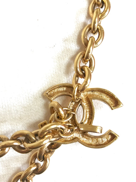 chanel chain link belt