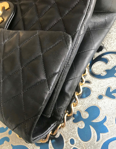 Vintage CHANEL black lamb leather large, jumbo , classic flap shoulder – eNdApPi  ***where you can find your favorite designer vintages..authentic,  affordable, and lovable.