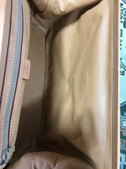 Vintage Celine brown macadam blaison doctor bag with tanned brown leather trimming. Classic unisex use bag. riri zipper