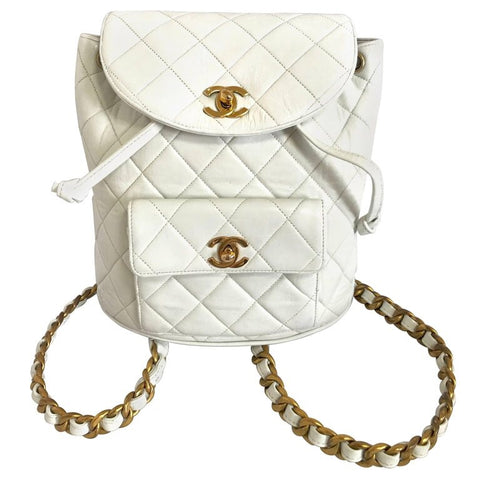 Vintage CHANEL quilted brown lamb leather backpack with gold chain str –  eNdApPi ***where you can find your favorite designer  vintages..authentic, affordable, and lovable.