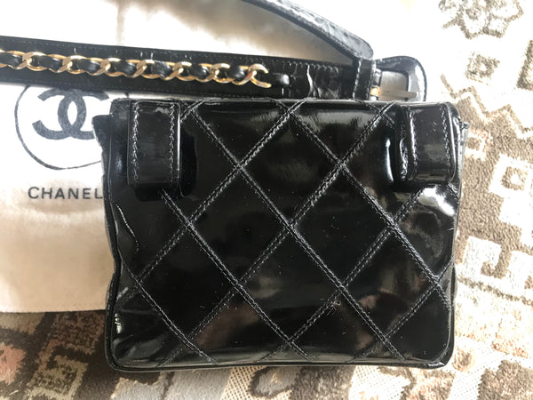 Vintage CHANEL classic black patent enamel document bag, large clutch –  eNdApPi ***where you can find your favorite designer  vintages..authentic, affordable, and lovable.