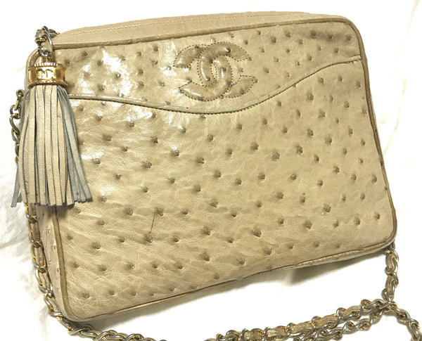 CHANEL, Bags, Chanel Rare Vintage Black Satin Leather Sequin Tassel Bag  Clutch Real Gold Hw