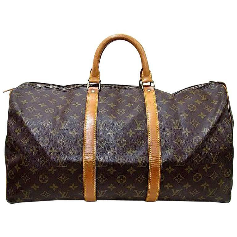 Louis Vuitton Vintage - RGB Keepall Bandouliere 50 - Blue - Plastic and PVC  - Luxury High Quality - Avvenice