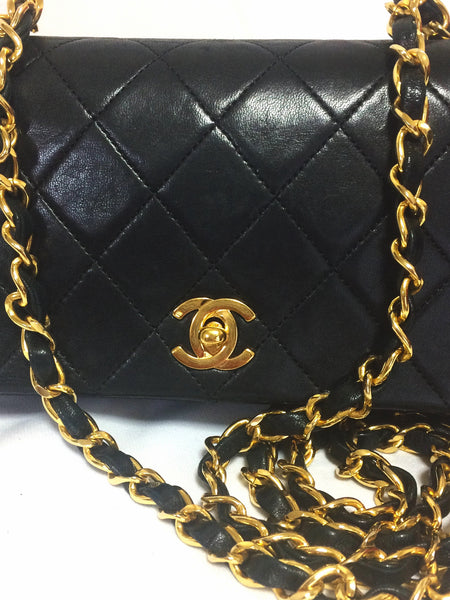 Vintage CHANEL black lambskin mini shoulder bag, classic 2.55 purse wi – eNdApPi  ***where you can find your favorite designer vintages..authentic,  affordable, and lovable.