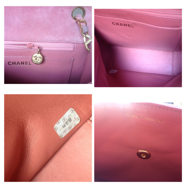 pink crossbody chanel bag authentic